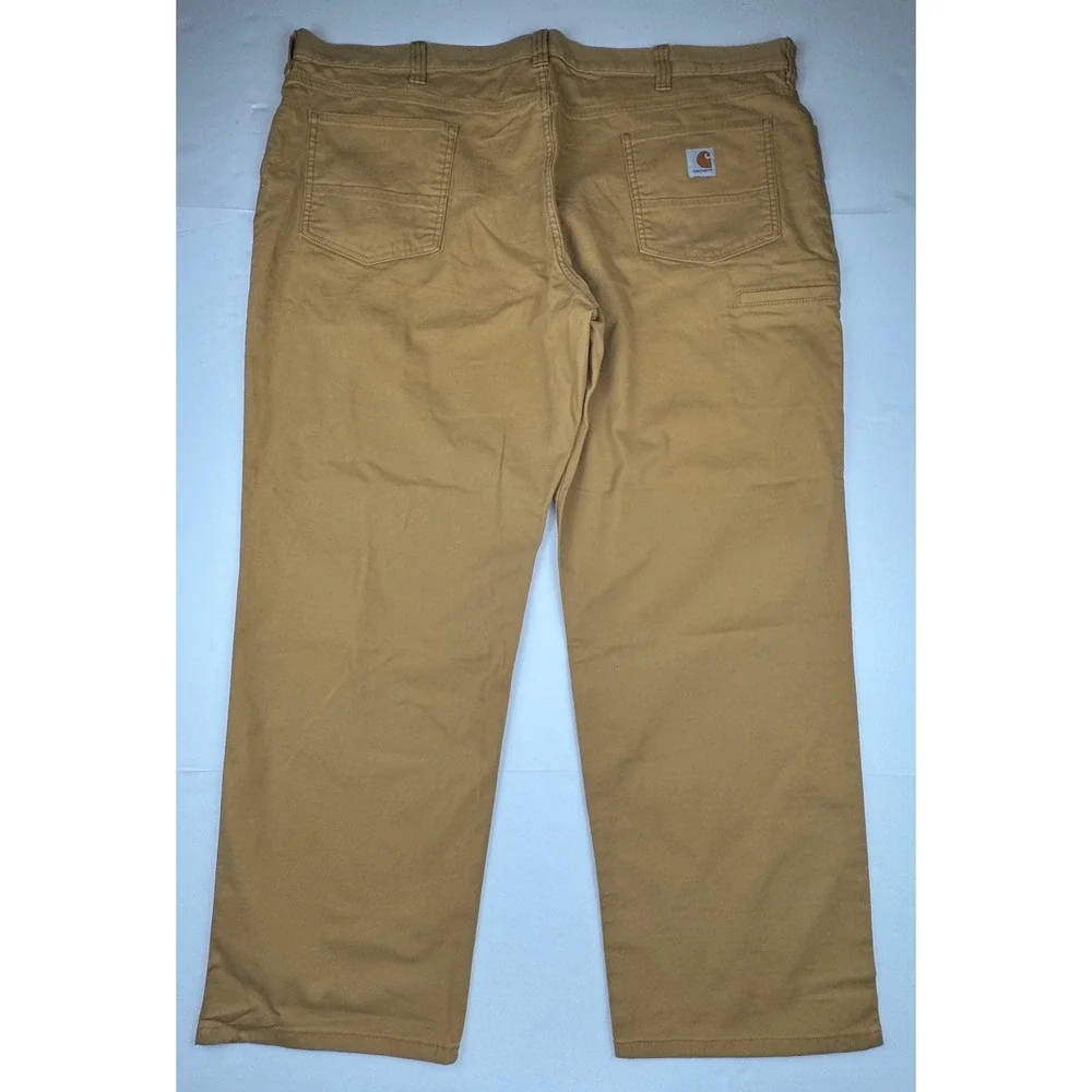 Carhartt Rugged Flex Work Pants 46x30 Tan Canvas Relaxed Fit BN2517-M Utility